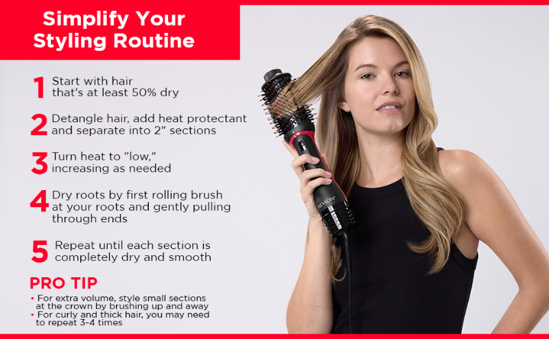 tutorial hair tips style routine straight hair curling iron blowout