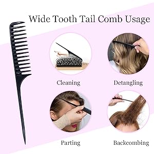 wide tooth tail comb