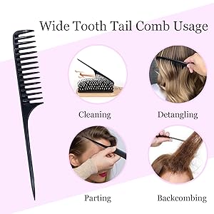 wide tooth tail comb