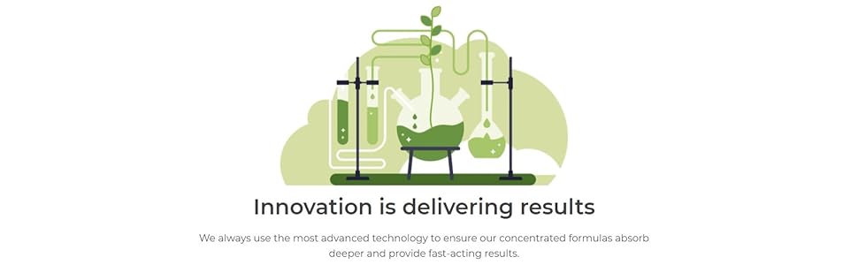 innovation delivering results fast acting results concentrated formulas fast absorption