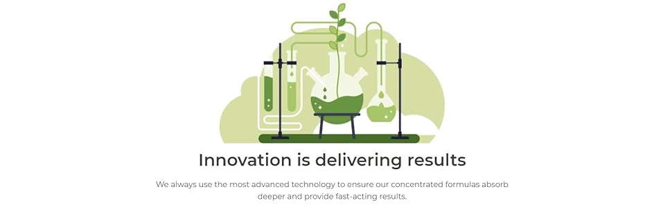 innovation delivering results fast acting results concentrated formulas fast absorption