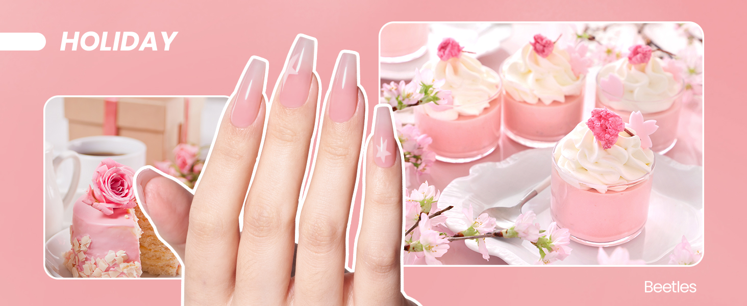 Beetles Nude Pink Gel Nail Polish