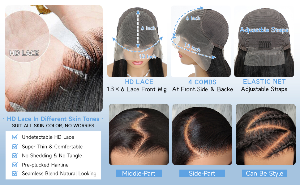 13x6 Lace Front Wigs Human Hair