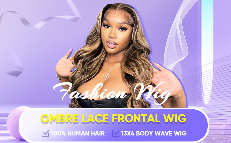 ombre lace front wig
