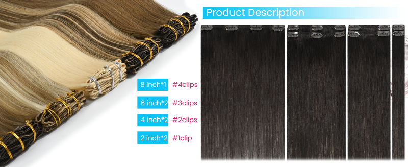 dark brown clip in hair extensions real human hair