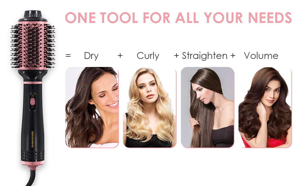 hot air hair brush