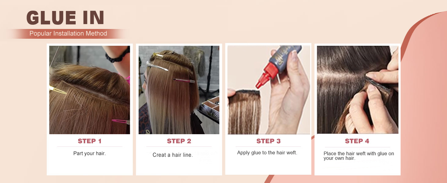 hand tied hair extensions human hair