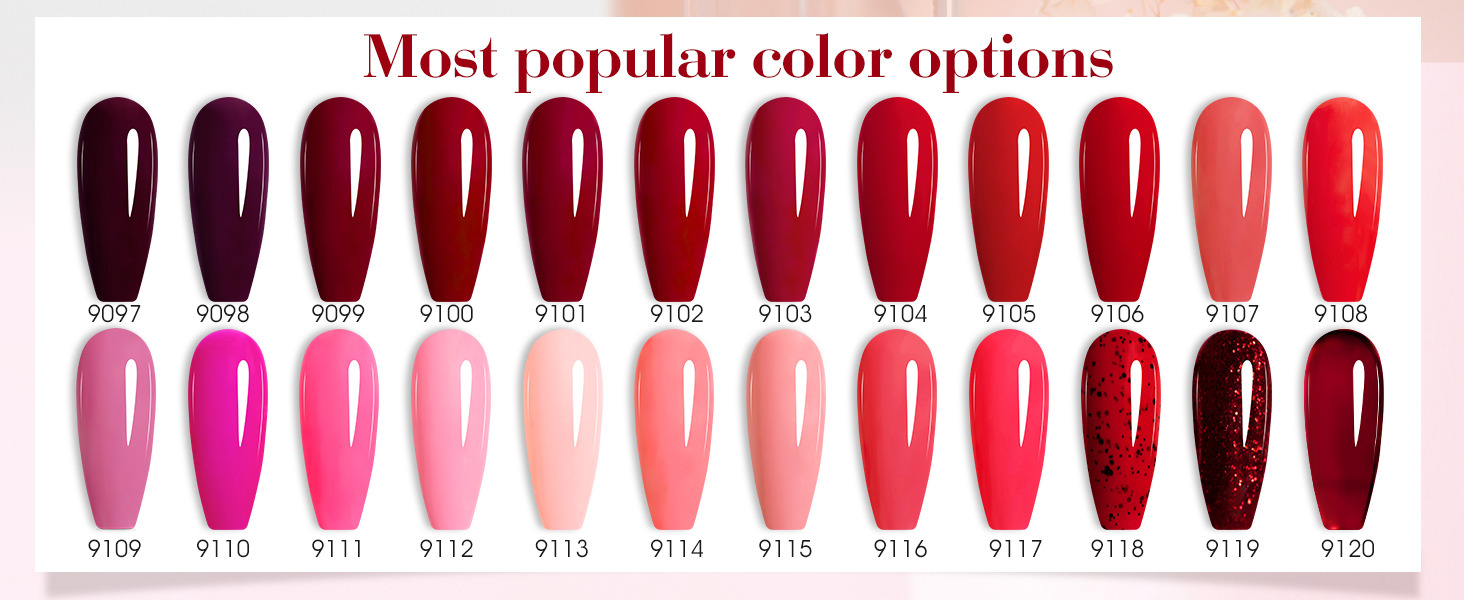 red gel polish