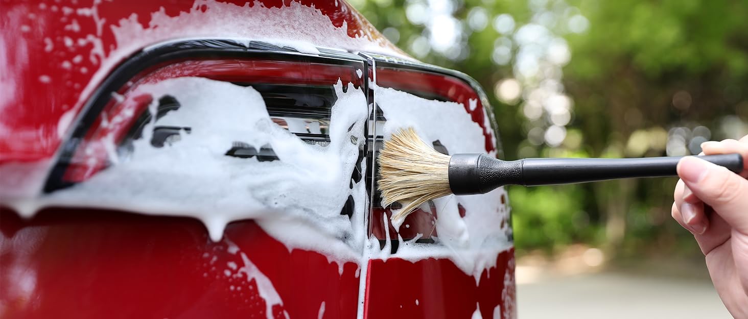 Car interior detailing brushes 