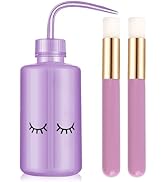3 PCS Lash Shampoo Brush Sets with 1pcs 250 ML Plastic Satety Lash Tatoo Wash Bottles 2PCS Nose B...