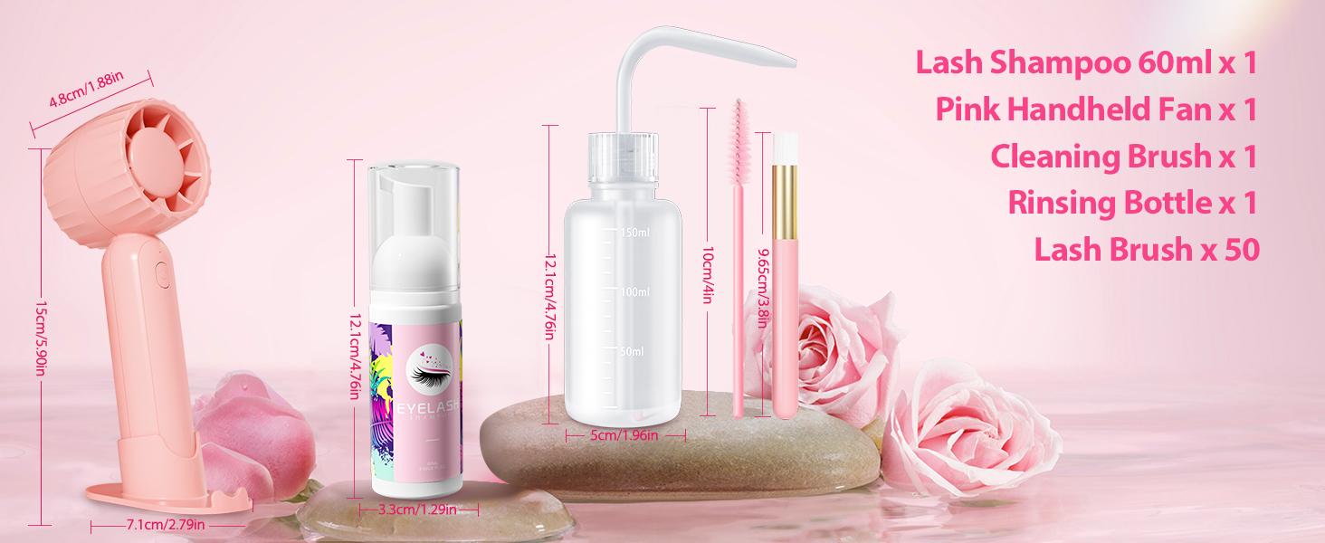 Buqikma eyelash cleaning kit set