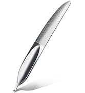 EBEWANLI Curved Nail File, Toenail File for Thick Toenails, 4.9inch Double Sided Metal Nail File,...