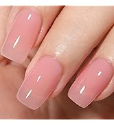 AILLSA Gel Nail Polish Nude Pink Gel Polish Sheer Neutral Color Jelly Nail Polish Gel Natural tra...