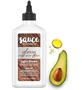 Sauce Beauty Glossy Color + Gloss + Repair, Light Brown, Semi Permanent Hair Dye with Bond-Buildi...