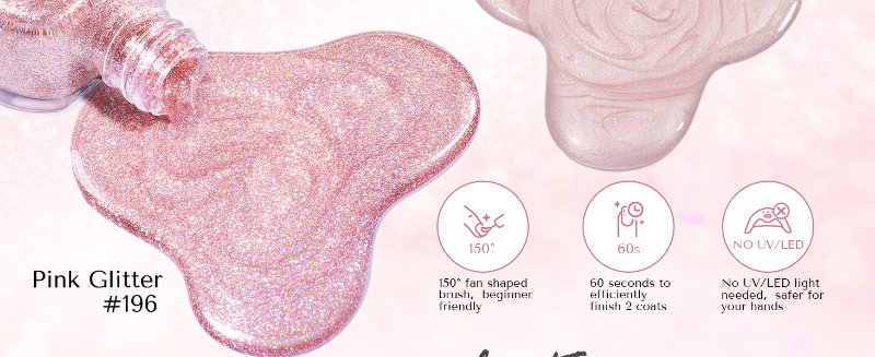 Shimmer nail polish