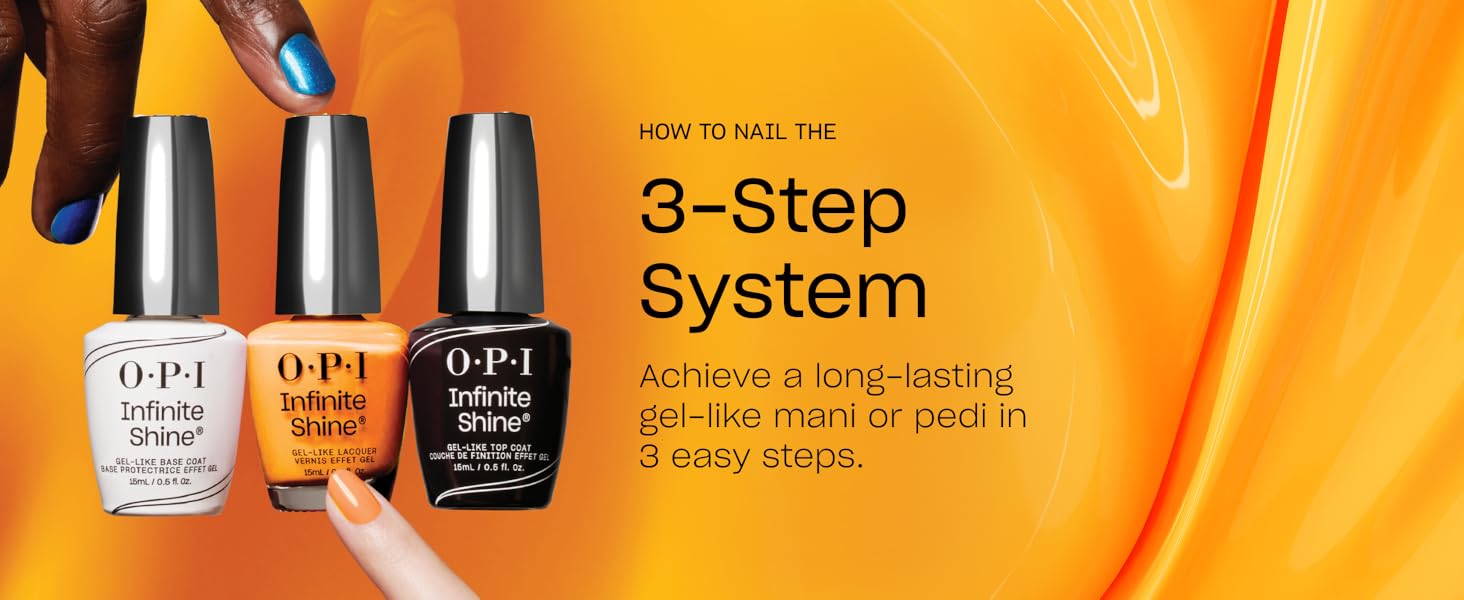 OPI Infinite Shine Long Lasting Nail Polish 3-Step System for Up to 11 Days of Wear