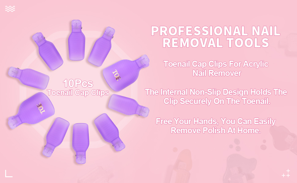 Purple Nail Polish Remove Set