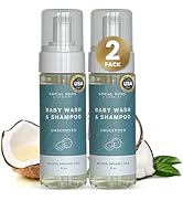 SoCal Suds & Company Gentle Botanical Baby Wash for Sensitive Skin - 2-in-1 Organic Foaming Shamp...