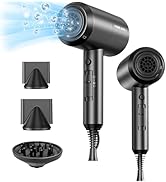 SHRATE Lightweight Ionic Hair Dryer with Diffuser - Powerful 1800W Blow Dryer for Fast Drying - P...