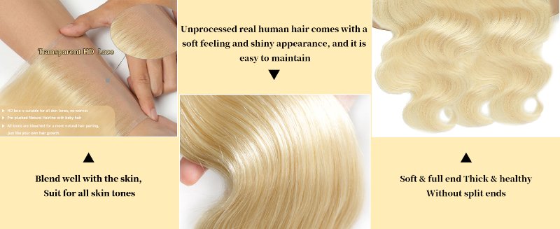 blonde wig human hair