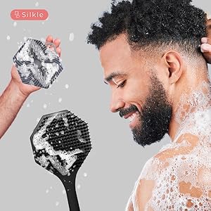 brush scrub bath wash shower scrubber exfoliating sponge skin loofah silicone soap exfoliator scalp