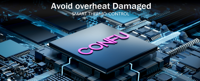 Avoid overheat Damaged SMART THERMO-CONTROL