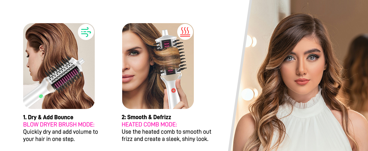 blow dryer brush for women negative ion round brush hair dryer hair dryer brush hot-air hair brush