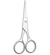 Small Scissors, Eyebrow Scissors, Nose Hair Scissors, Professional Grooming Scissors for Hair, Ey...
