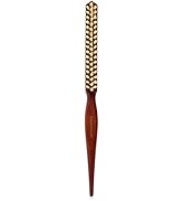 GranNaturals Boar Bristle Teasing Brush for Slick Back Hair, Backcombing, Edge Control, Smoothing...