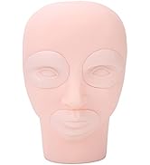 Mannequin Head, Facial Tattoo Skin Practice Head Silicone Fake Facial Training Skin Microblading ...
