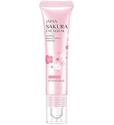 AKARY 2-in-1 Sakura Eye Serum and Eye Roller, Eye Massager Roller Lifting, Eye Cream for Nourishi...