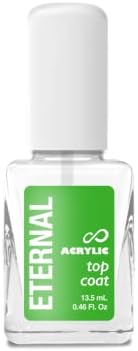 Eternal Acrylic Top Coat Nail Polish - 13.5 mL Quick Dry Long Lasting Finish Top Coat for Nails with No UV Lamp Needed - Nail Color Protection, Chip Prevention & Glossy Fingernail for Women - 1 Unit