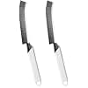 SUOXU Household Thin Cleaning Brushes,2pcs Hard Bristle Grout Scrub Brush Tool for Cleaning Tight Spaces in Home Kitchen Bathroom