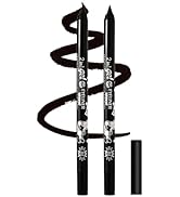 AIUEO 2PCS Black Eyeliner Waterproof Eyeliner Pencil Multifunctional Gel Eyeliner Pencils Lip Lin...