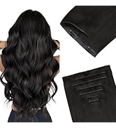 GOO GOO Invisi Edge Clip in Hair Extensions 20inch 150g 7Pcs Injected Seamless PU Clip in Hair Ex...