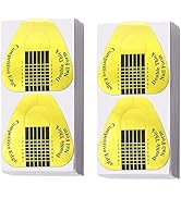 200 PCS Nail Forms for Acrylic Nails, Gold Horseshoe Nail Extension Forms, Foldable Polygel Nail ...