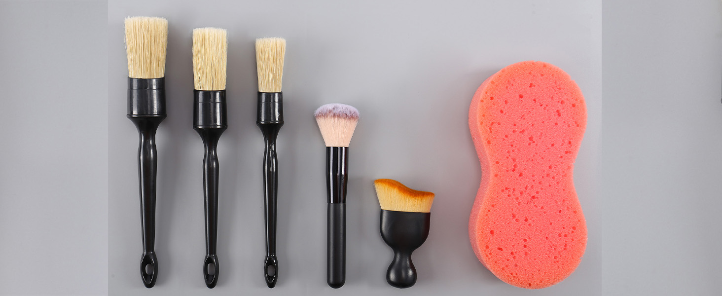 6PCS Car Detailing Brush Set