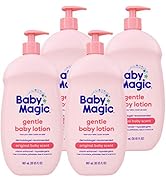 Baby Magic Gentle Baby Lotion | 30 Fl Oz (Pack of 4) | Vitamins & Aloe | Free of Parabens, Phthal...