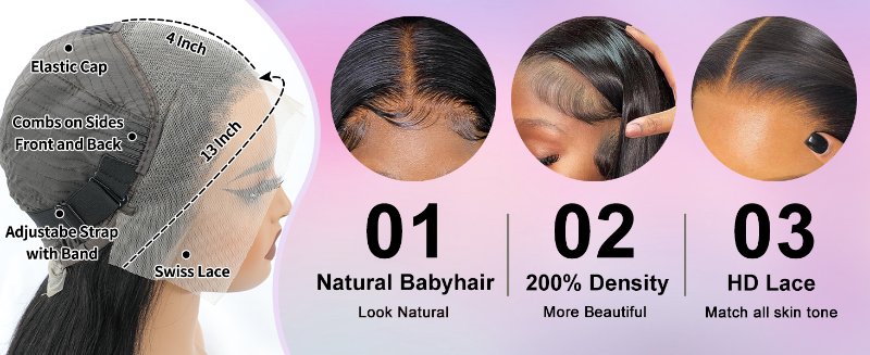 straight lace front wigs human hair