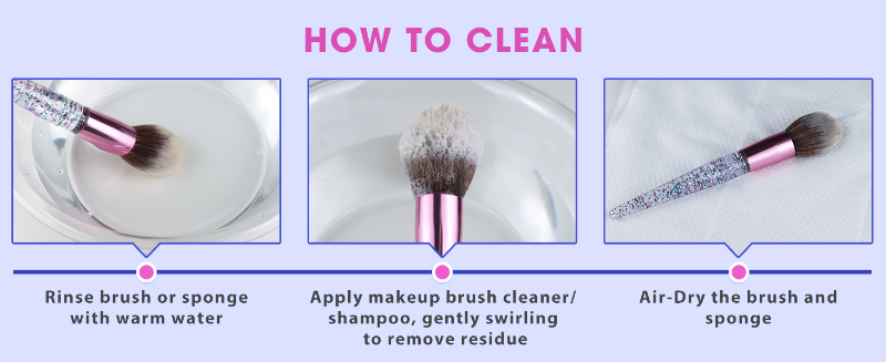 How to wash brush