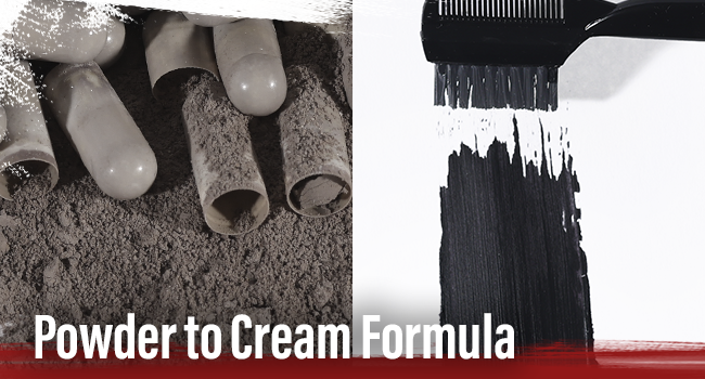 powder to cream formula