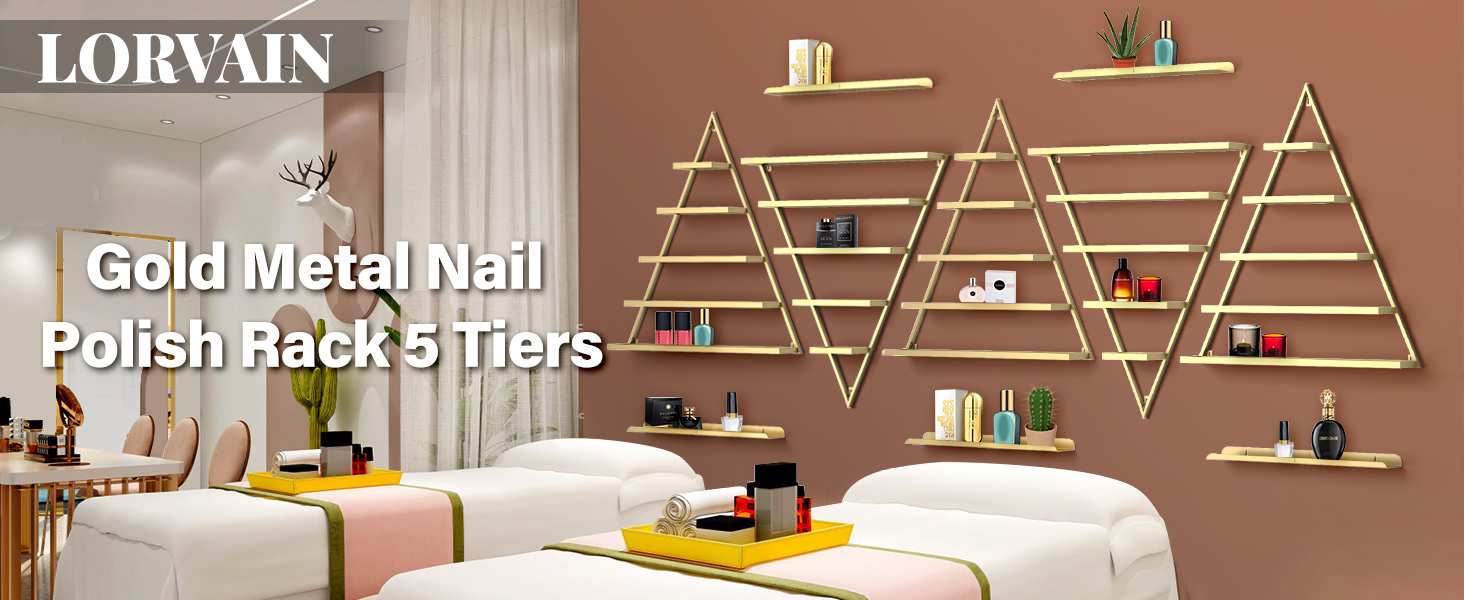 Metal Wall Mounted Nail Polish Storage Racks