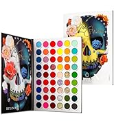 Afflano La Catrina Makeup Pallet Colorful Eyeshadow Palette 54 Color, Large Rainbow Eye Shadow Hi...