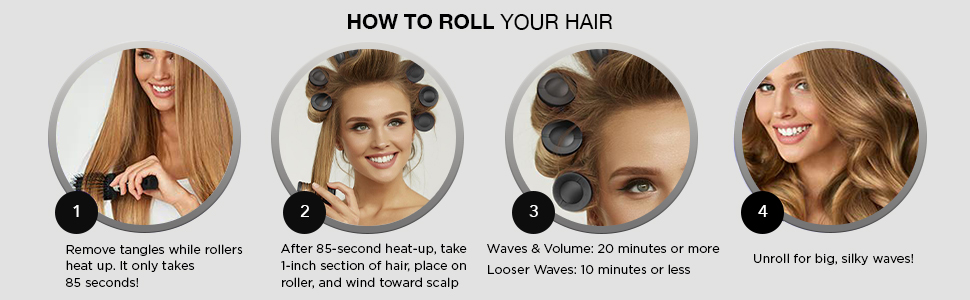 How to Roll Your Hair Using Conair Hot Rollers