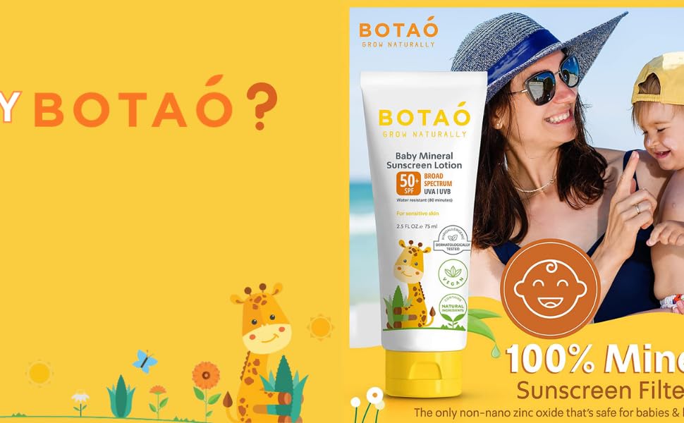 BOTAO BABY’S MINERAL SUNSCREEN LOTION: Sunscreen Filter