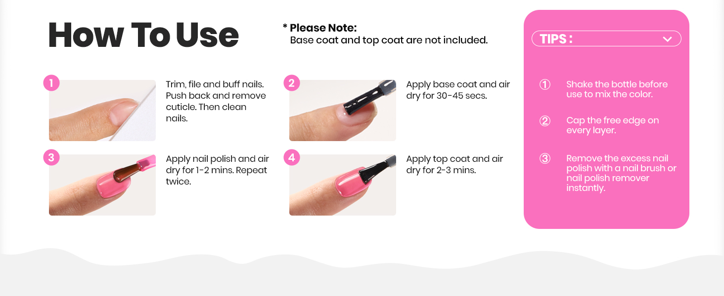 neon nail polish set