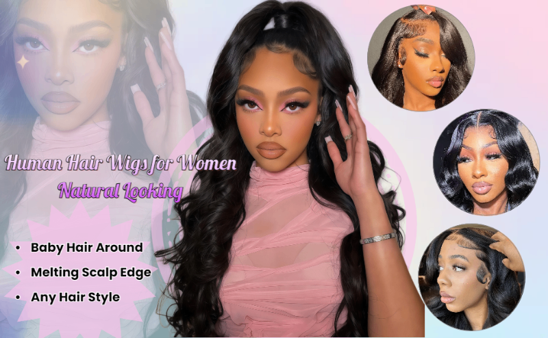 13x6 HD Lace Frontal Wigs Human Hair