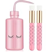 3 PCS Lash Shampoo Brush Sets with 1pcs 250 ML Plastic Satety Lash Tatoo Wash Bottles 2PCS Nose B...