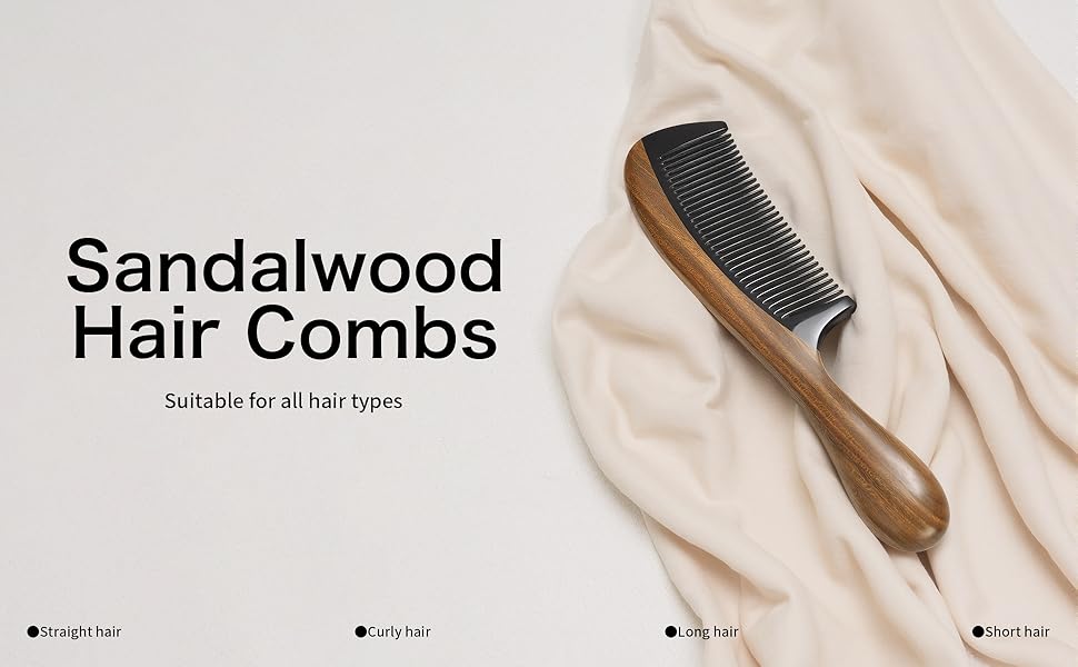 Sandalwood Hair Combs