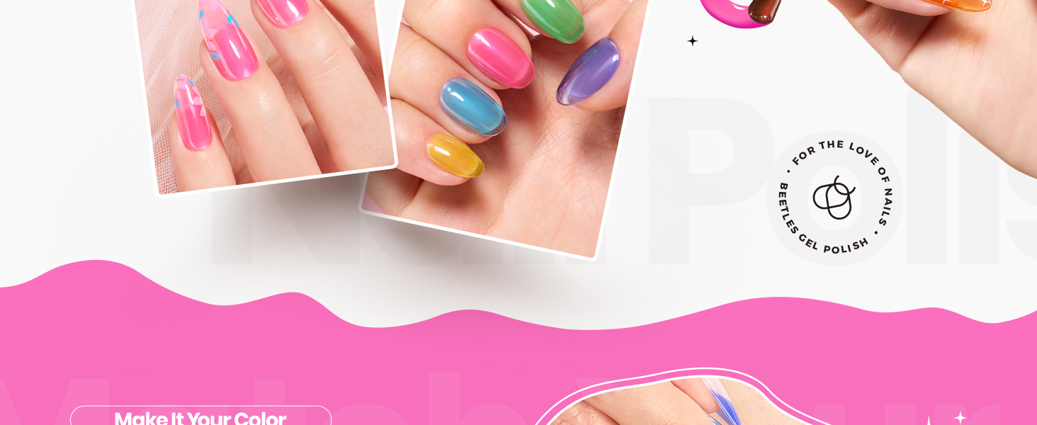 neon nail polish set